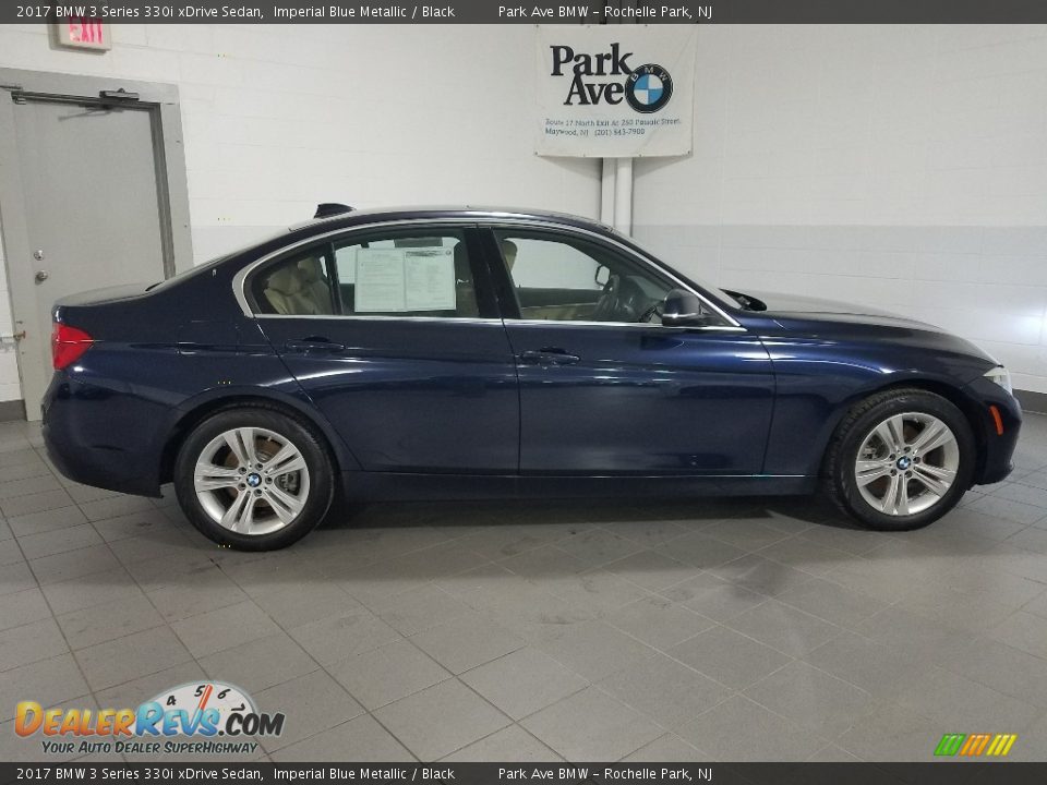 2017 BMW 3 Series 330i xDrive Sedan Imperial Blue Metallic / Black Photo #6
