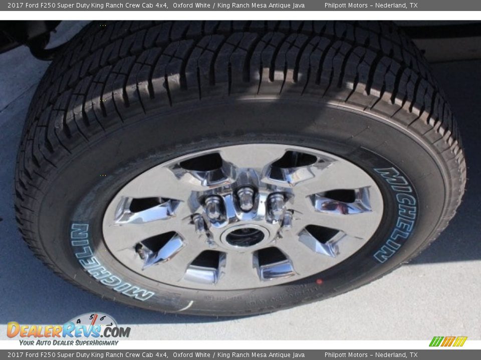 2017 Ford F250 Super Duty King Ranch Crew Cab 4x4 Oxford White / King Ranch Mesa Antique Java Photo #4