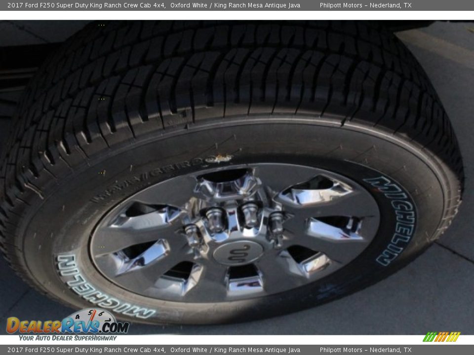 2017 Ford F250 Super Duty King Ranch Crew Cab 4x4 Oxford White / King Ranch Mesa Antique Java Photo #5