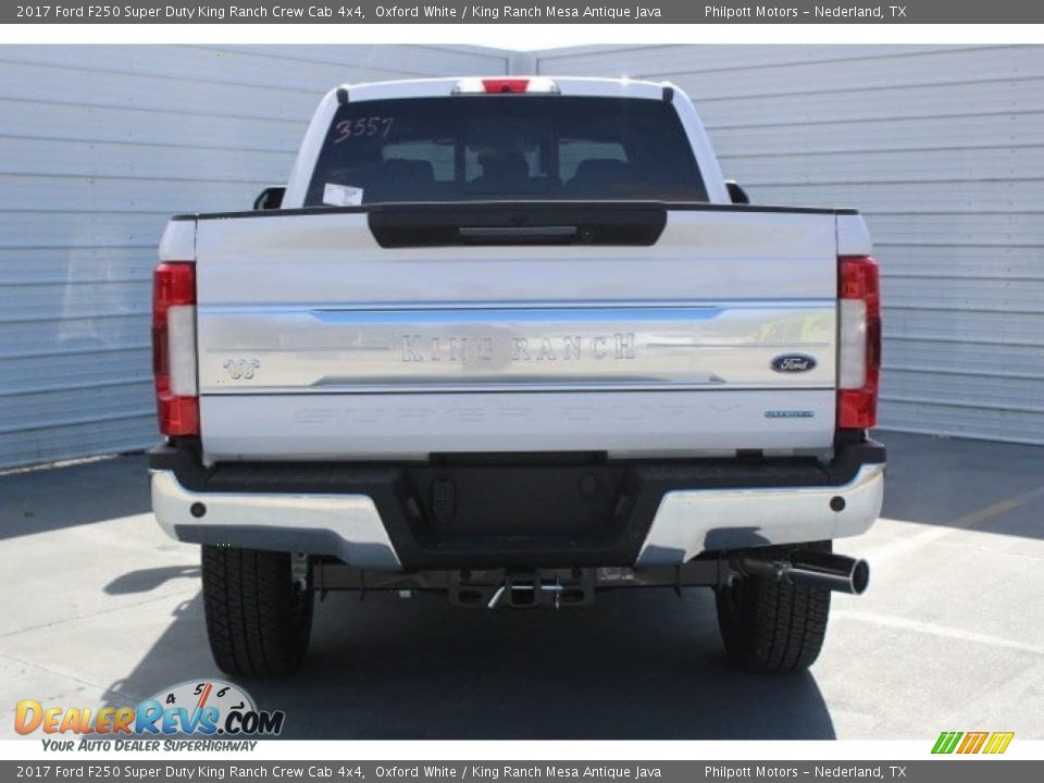 2017 Ford F250 Super Duty King Ranch Crew Cab 4x4 Oxford White / King Ranch Mesa Antique Java Photo #7
