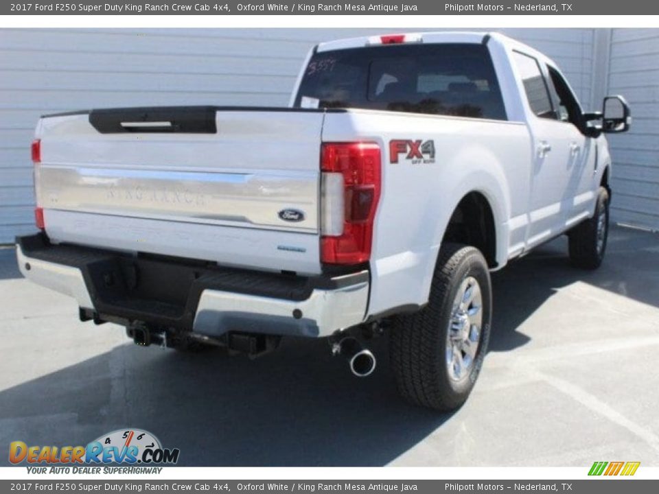 2017 Ford F250 Super Duty King Ranch Crew Cab 4x4 Oxford White / King Ranch Mesa Antique Java Photo #8