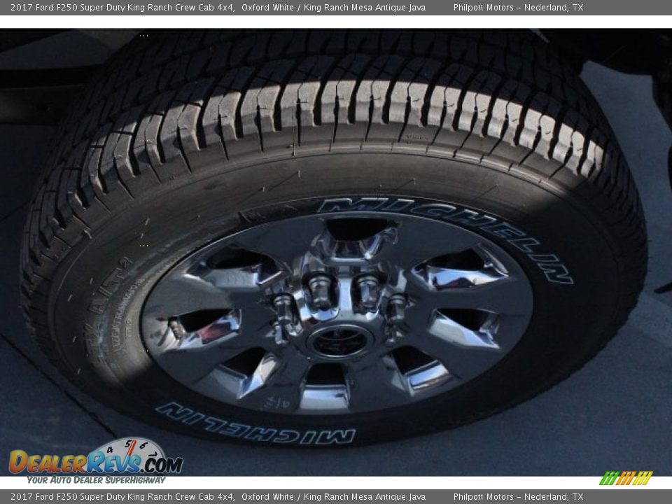 2017 Ford F250 Super Duty King Ranch Crew Cab 4x4 Oxford White / King Ranch Mesa Antique Java Photo #10