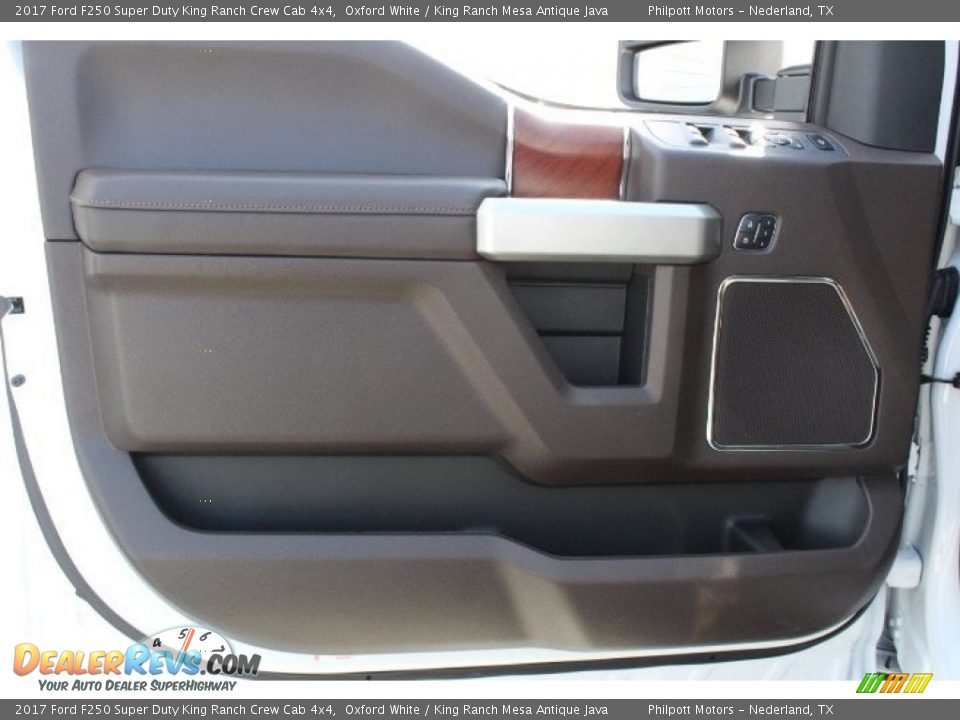2017 Ford F250 Super Duty King Ranch Crew Cab 4x4 Oxford White / King Ranch Mesa Antique Java Photo #11