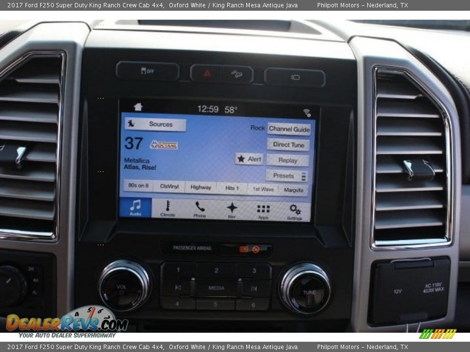 2017 Ford F250 Super Duty King Ranch Crew Cab 4x4 Oxford White / King Ranch Mesa Antique Java Photo #18