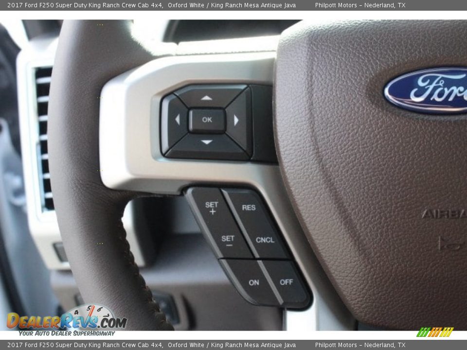 2017 Ford F250 Super Duty King Ranch Crew Cab 4x4 Oxford White / King Ranch Mesa Antique Java Photo #21
