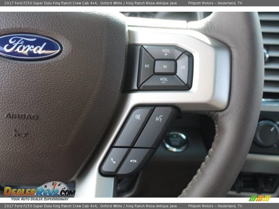 2017 Ford F250 Super Duty King Ranch Crew Cab 4x4 Oxford White / King Ranch Mesa Antique Java Photo #22