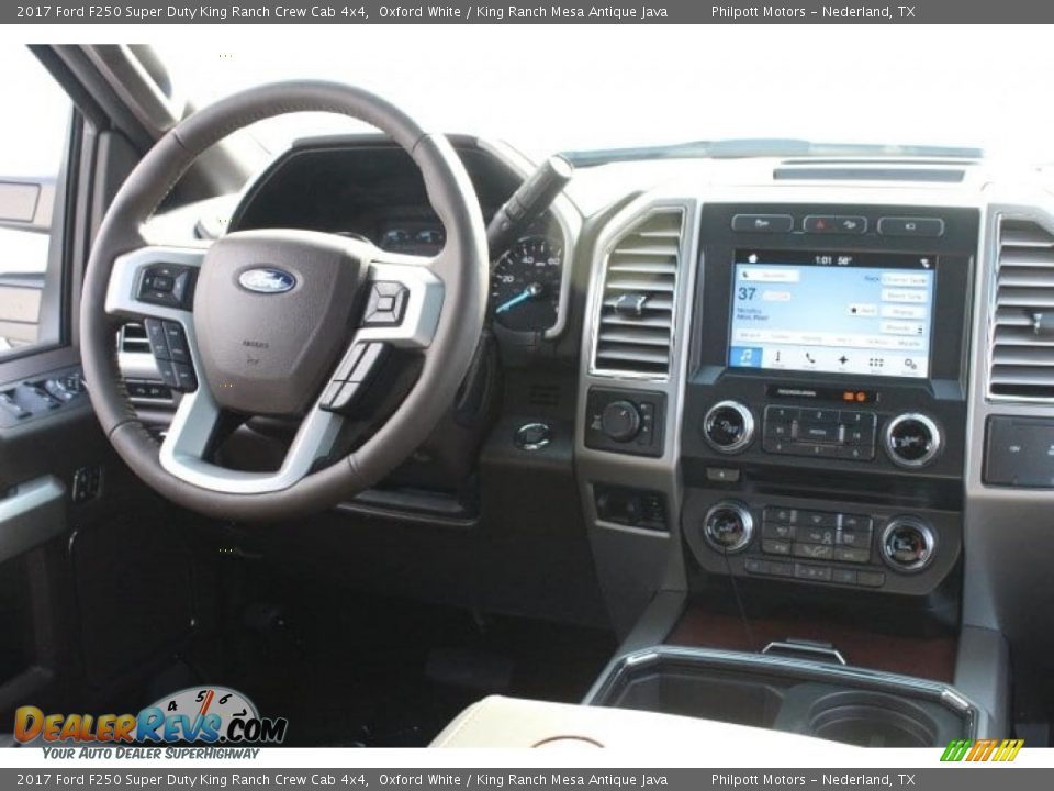 2017 Ford F250 Super Duty King Ranch Crew Cab 4x4 Oxford White / King Ranch Mesa Antique Java Photo #27