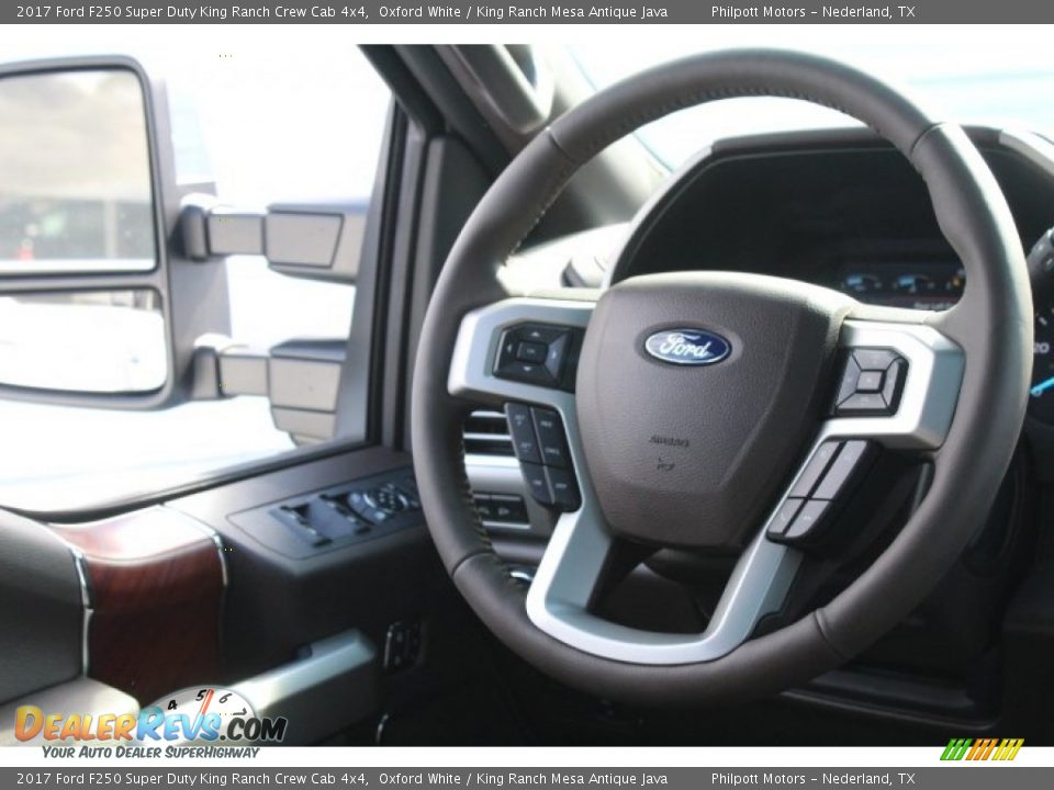 2017 Ford F250 Super Duty King Ranch Crew Cab 4x4 Oxford White / King Ranch Mesa Antique Java Photo #28