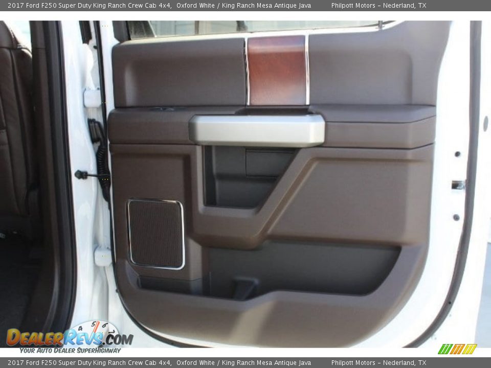 2017 Ford F250 Super Duty King Ranch Crew Cab 4x4 Oxford White / King Ranch Mesa Antique Java Photo #30