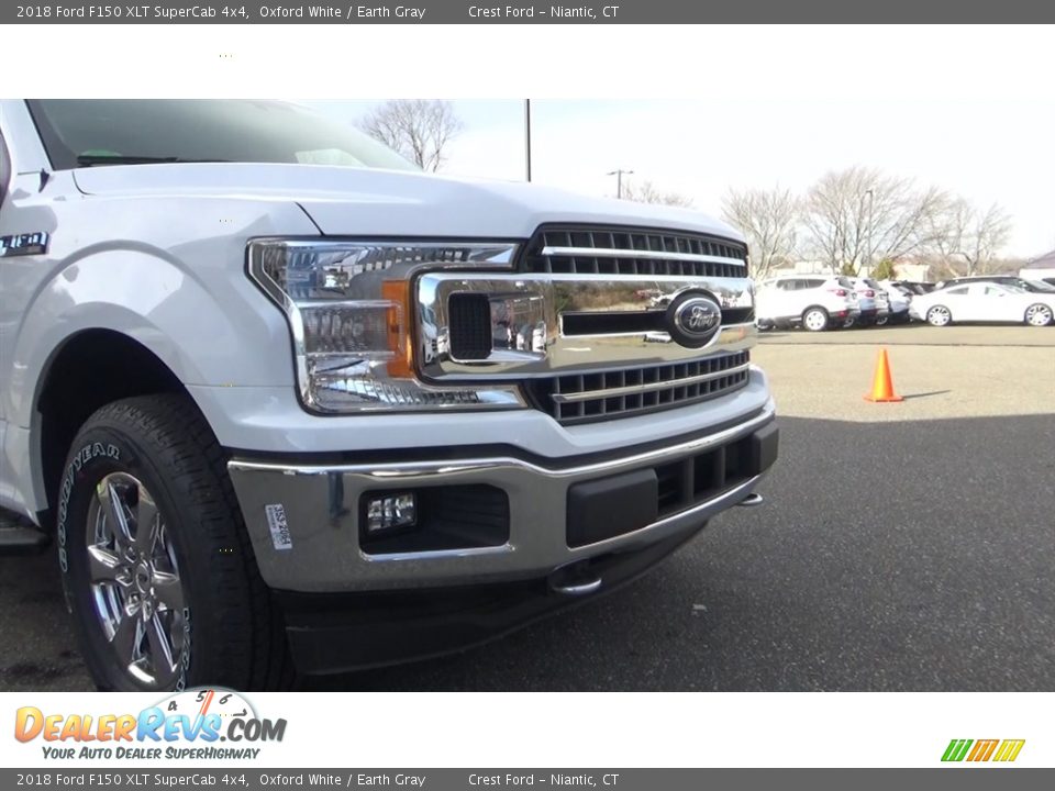 2018 Ford F150 XLT SuperCab 4x4 Oxford White / Earth Gray Photo #26