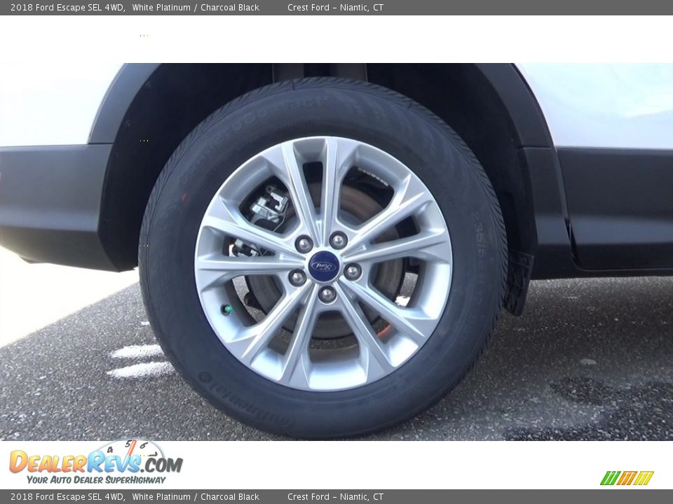 2018 Ford Escape SEL 4WD White Platinum / Charcoal Black Photo #23