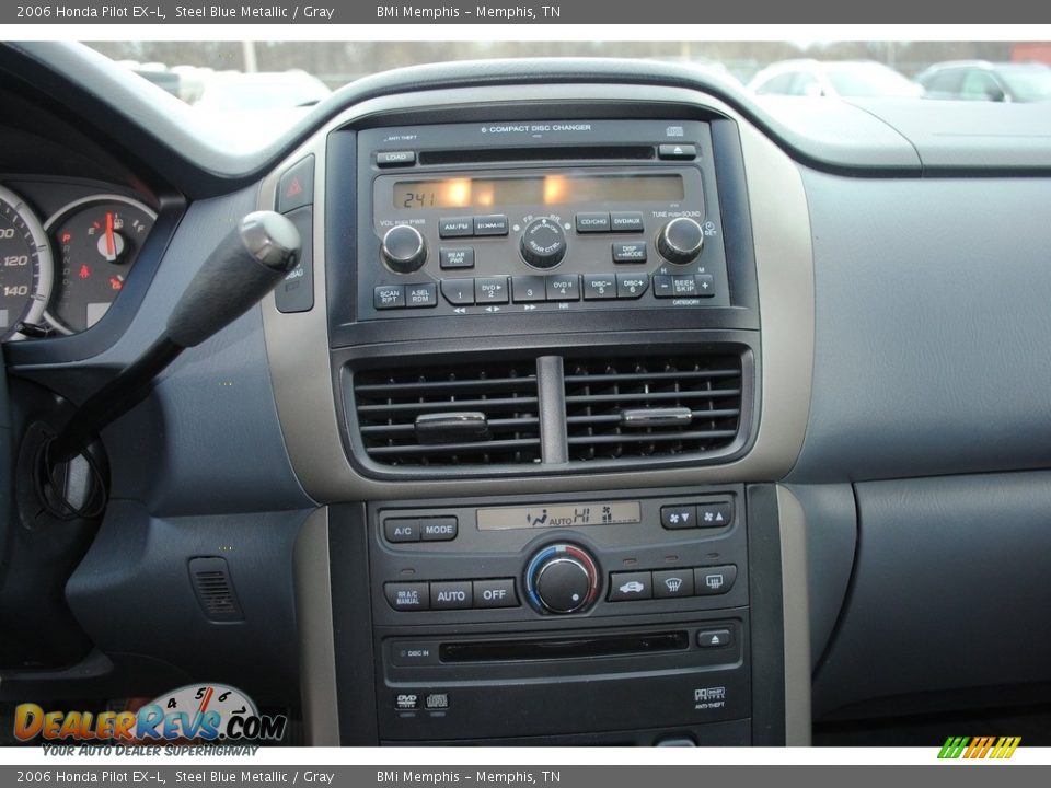 2006 Honda Pilot EX-L Steel Blue Metallic / Gray Photo #17