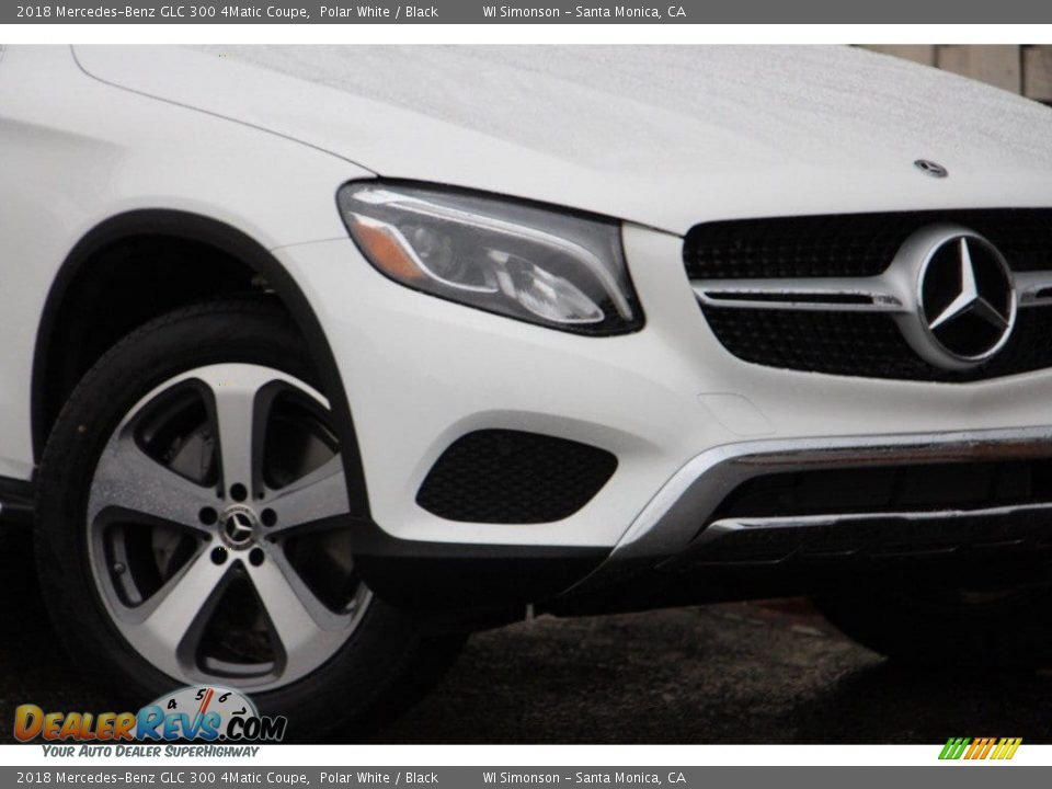 2018 Mercedes-Benz GLC 300 4Matic Coupe Polar White / Black Photo #3