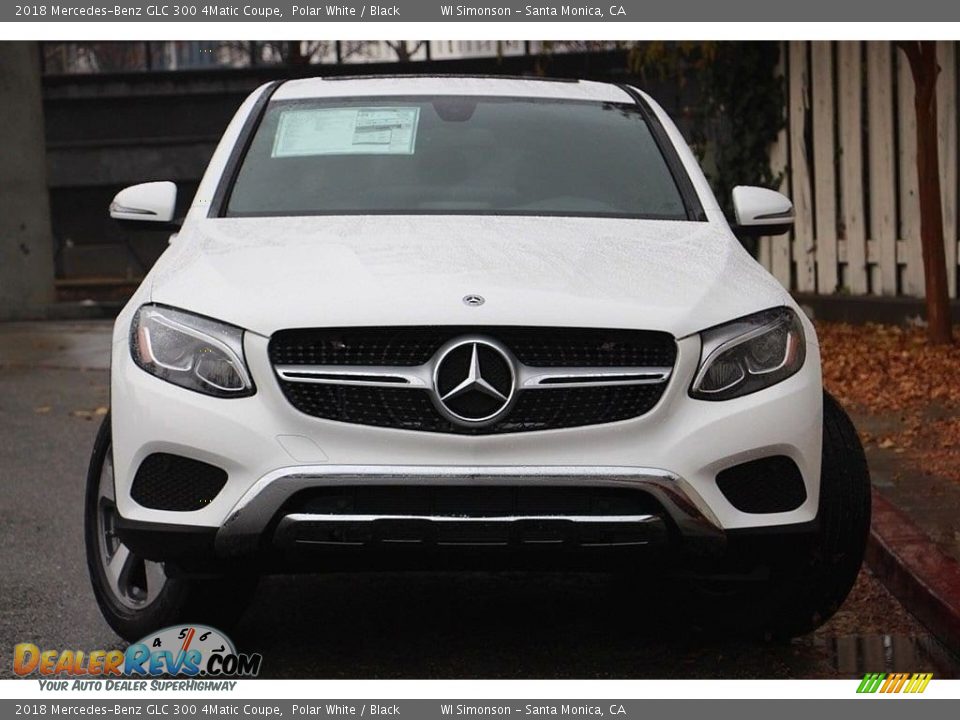 2018 Mercedes-Benz GLC 300 4Matic Coupe Polar White / Black Photo #4