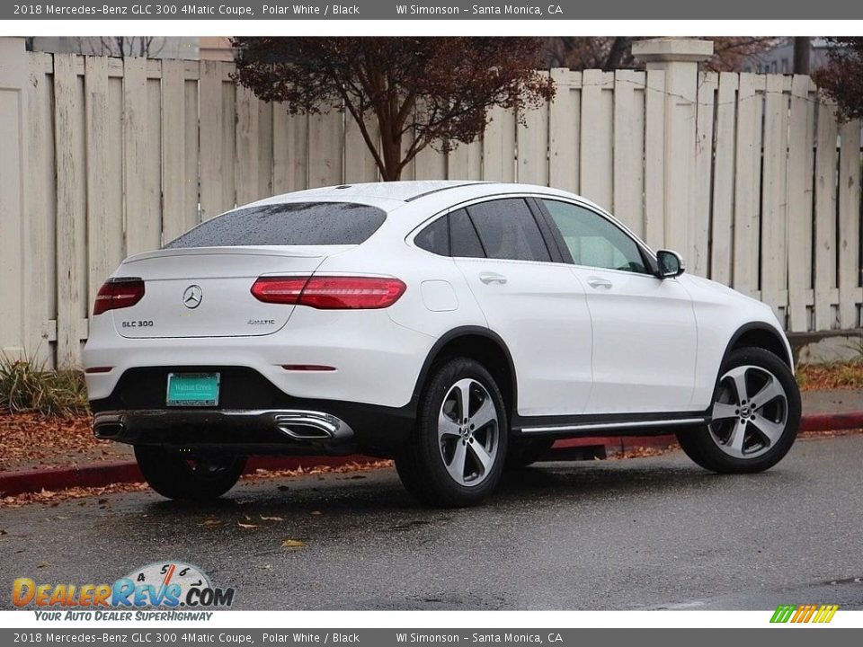 2018 Mercedes-Benz GLC 300 4Matic Coupe Polar White / Black Photo #6