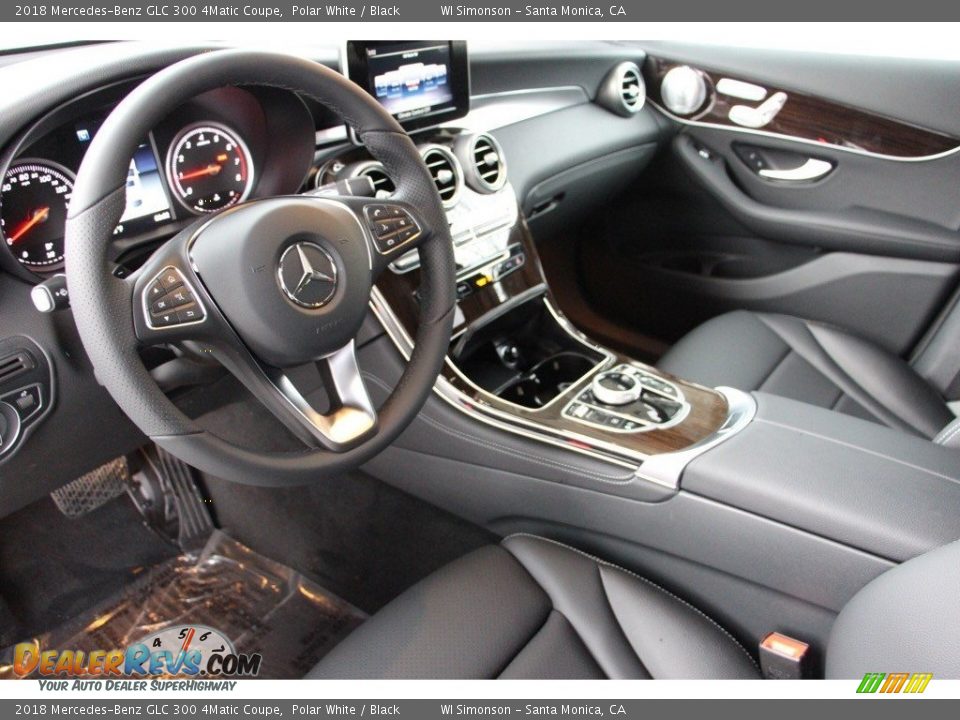 2018 Mercedes-Benz GLC 300 4Matic Coupe Polar White / Black Photo #8