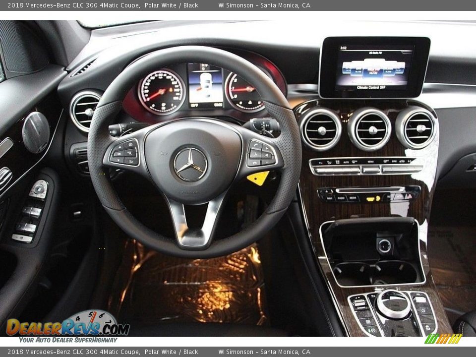 2018 Mercedes-Benz GLC 300 4Matic Coupe Polar White / Black Photo #12