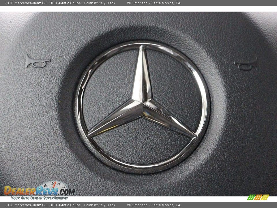 2018 Mercedes-Benz GLC 300 4Matic Coupe Polar White / Black Photo #15