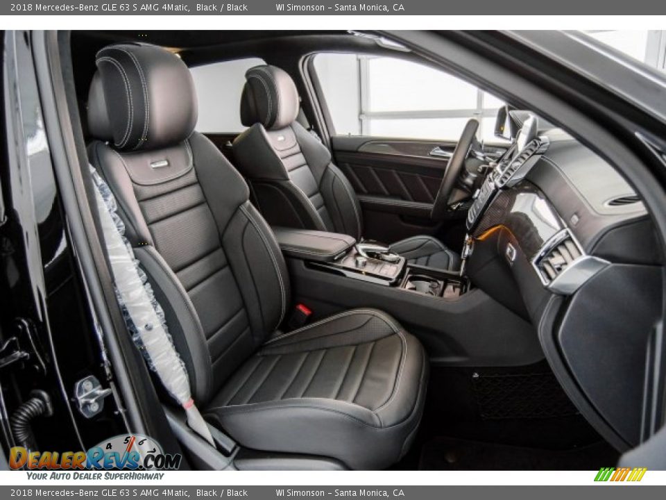 Black Interior - 2018 Mercedes-Benz GLE 63 S AMG 4Matic Photo #6
