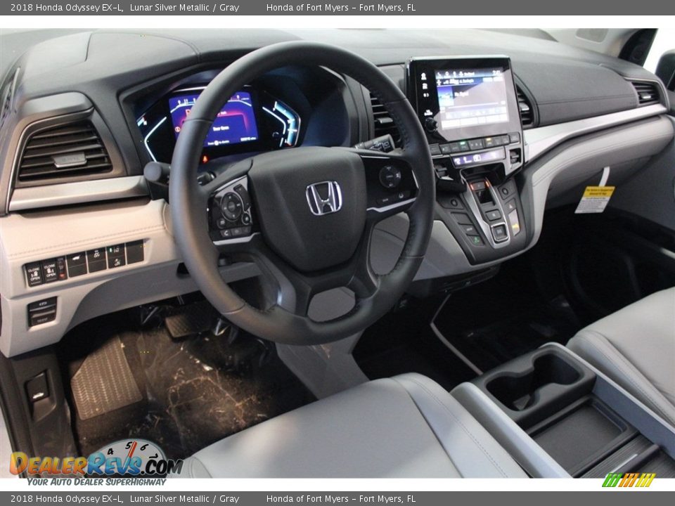 2018 Honda Odyssey EX-L Lunar Silver Metallic / Gray Photo #13