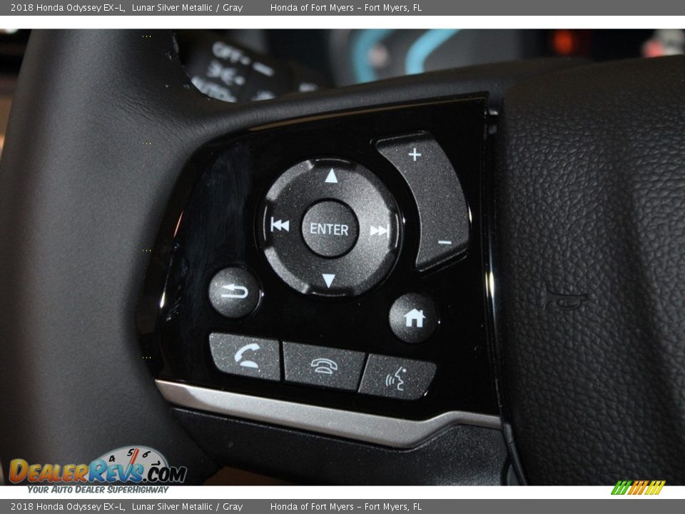 2018 Honda Odyssey EX-L Lunar Silver Metallic / Gray Photo #14