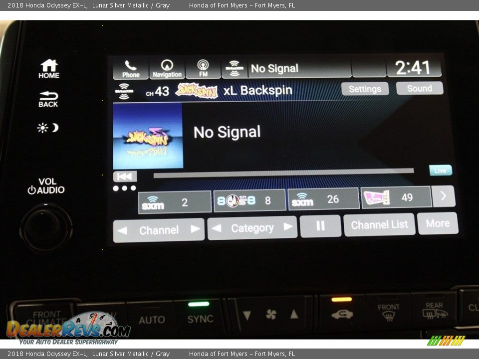 2018 Honda Odyssey EX-L Lunar Silver Metallic / Gray Photo #17