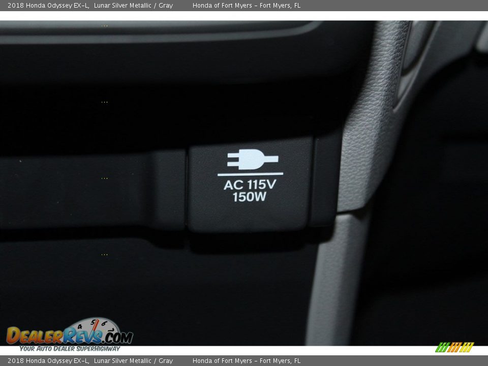2018 Honda Odyssey EX-L Lunar Silver Metallic / Gray Photo #24