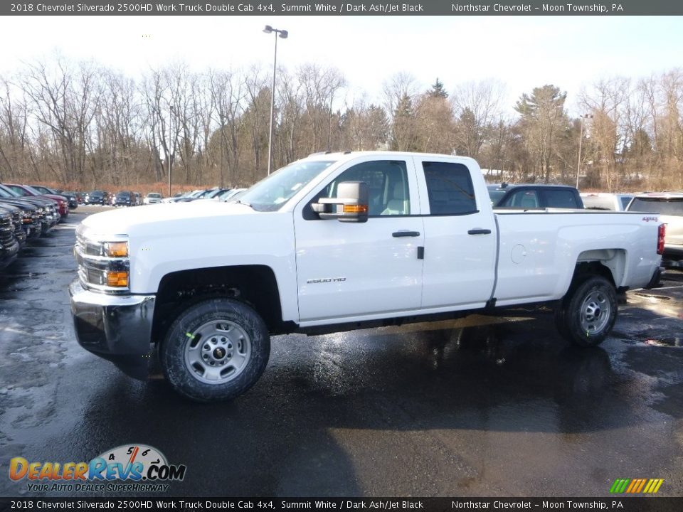 2018 Chevrolet Silverado 2500HD Work Truck Double Cab 4x4 Summit White / Dark Ash/Jet Black Photo #2