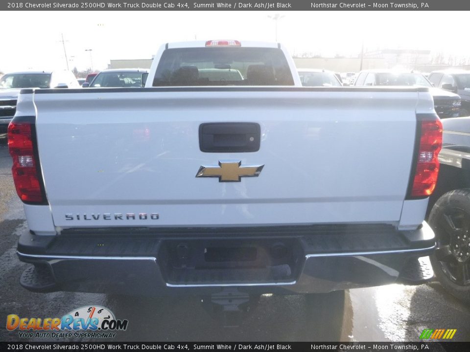 2018 Chevrolet Silverado 2500HD Work Truck Double Cab 4x4 Summit White / Dark Ash/Jet Black Photo #4