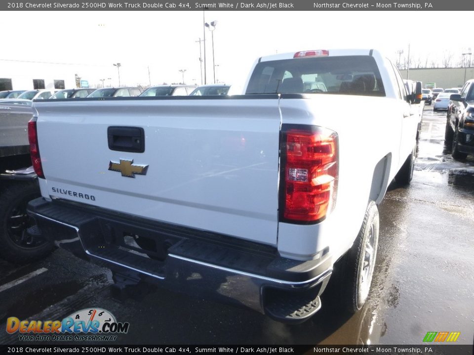 2018 Chevrolet Silverado 2500HD Work Truck Double Cab 4x4 Summit White / Dark Ash/Jet Black Photo #5