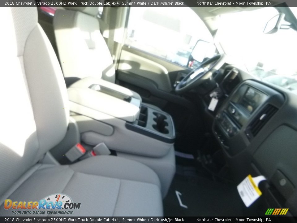 2018 Chevrolet Silverado 2500HD Work Truck Double Cab 4x4 Summit White / Dark Ash/Jet Black Photo #9