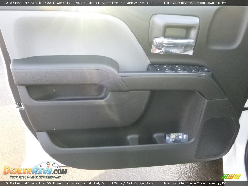 2018 Chevrolet Silverado 2500HD Work Truck Double Cab 4x4 Summit White / Dark Ash/Jet Black Photo #13