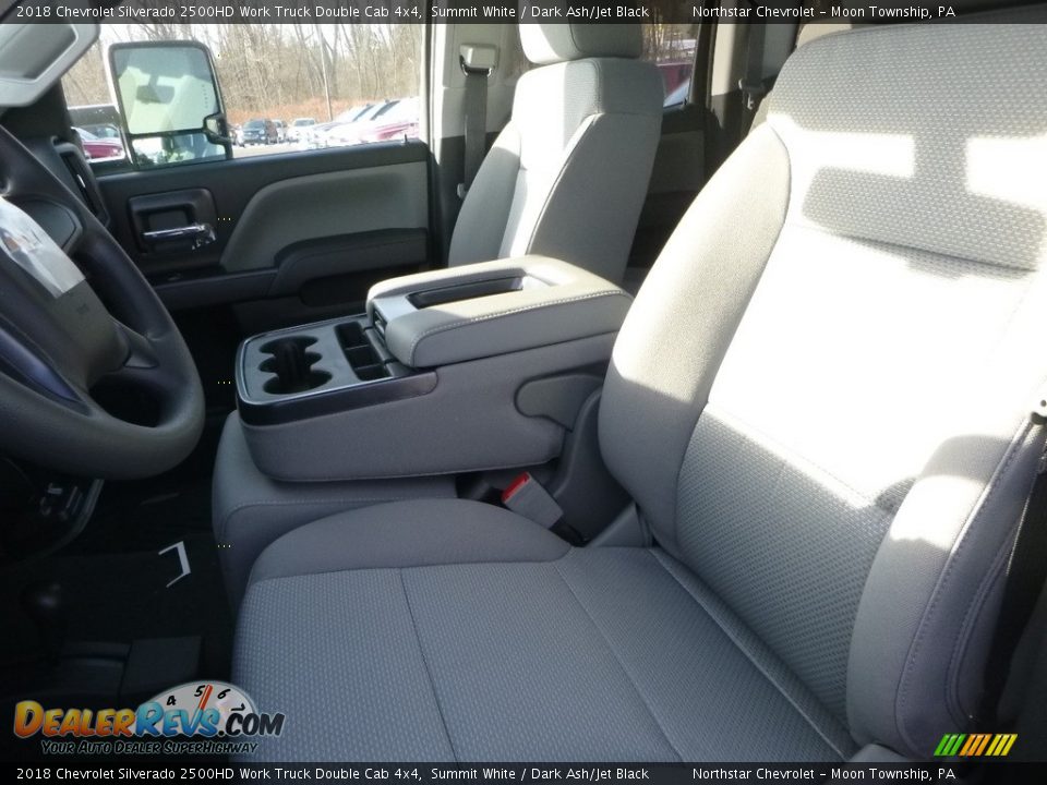 2018 Chevrolet Silverado 2500HD Work Truck Double Cab 4x4 Summit White / Dark Ash/Jet Black Photo #14