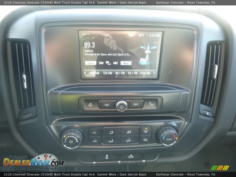 2018 Chevrolet Silverado 2500HD Work Truck Double Cab 4x4 Summit White / Dark Ash/Jet Black Photo #16