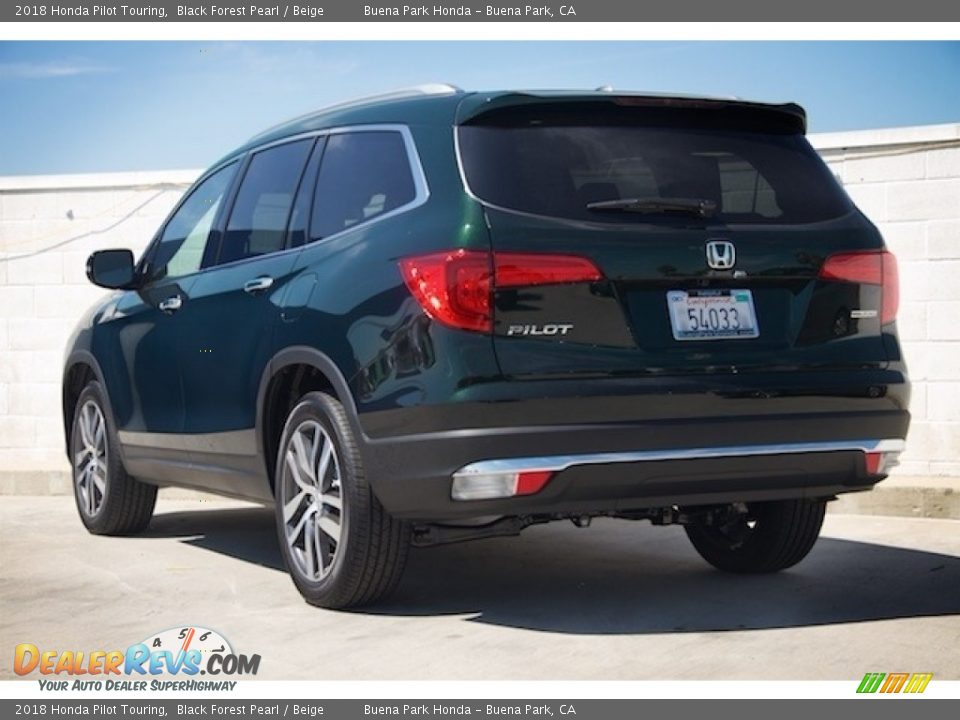 2018 Honda Pilot Touring Black Forest Pearl / Beige Photo #2