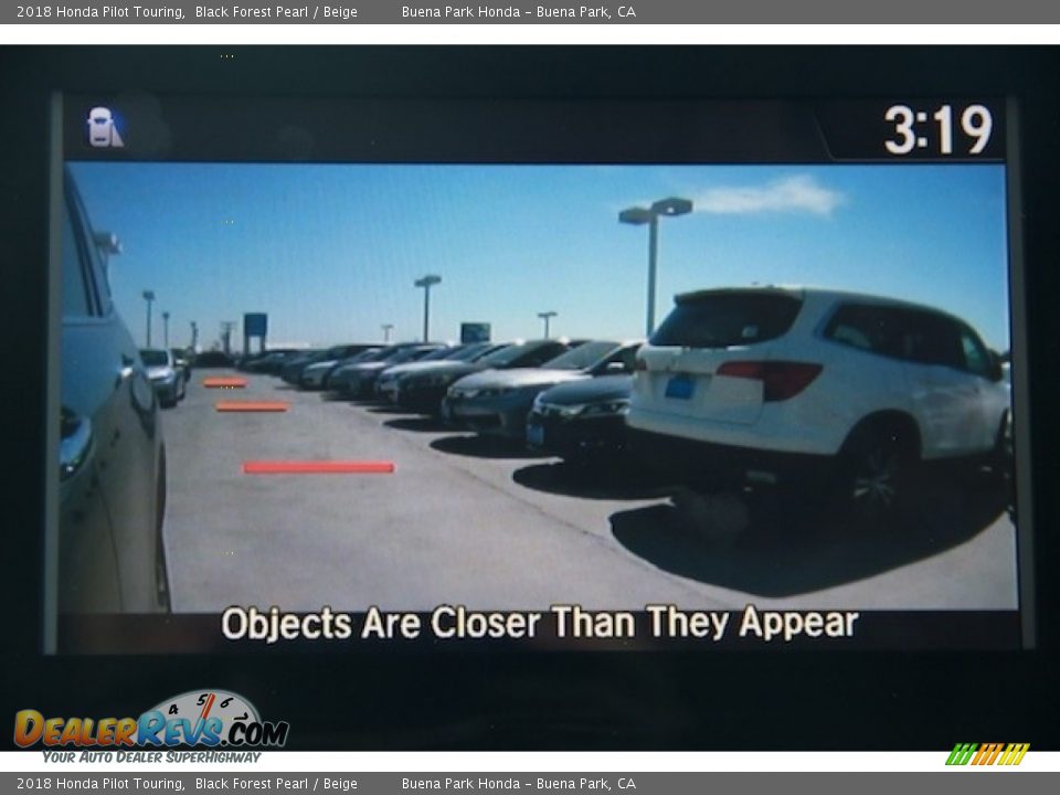 2018 Honda Pilot Touring Black Forest Pearl / Beige Photo #7