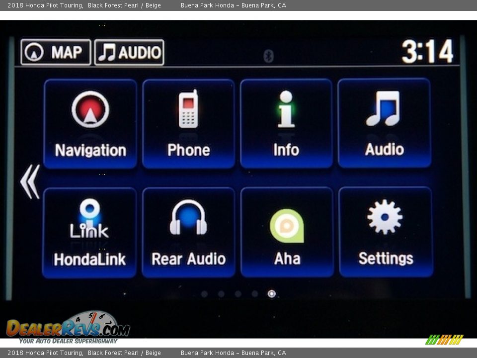 2018 Honda Pilot Touring Black Forest Pearl / Beige Photo #19