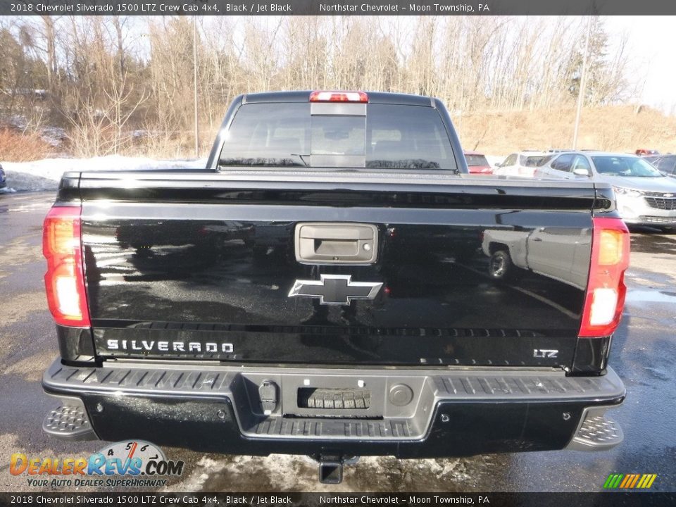 2018 Chevrolet Silverado 1500 LTZ Crew Cab 4x4 Black / Jet Black Photo #4