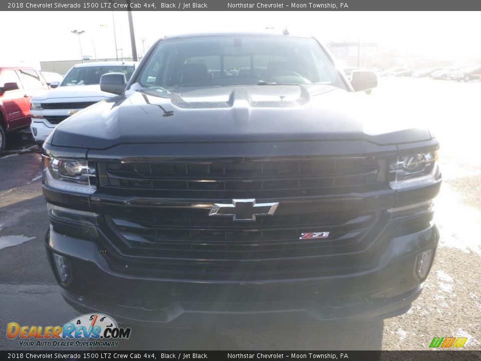 2018 Chevrolet Silverado 1500 LTZ Crew Cab 4x4 Black / Jet Black Photo #7