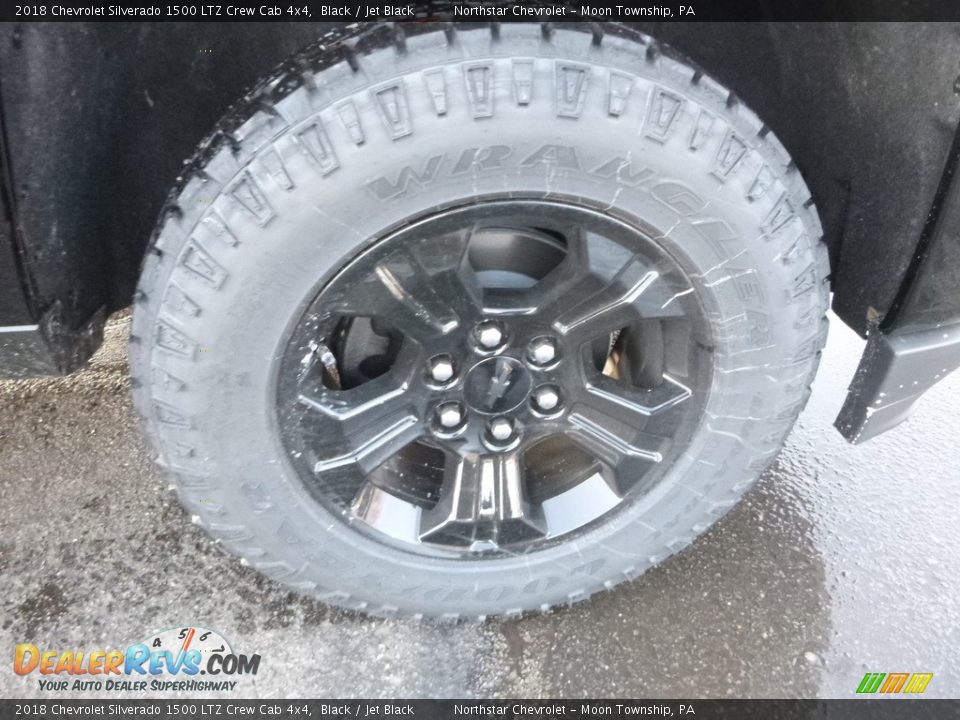 2018 Chevrolet Silverado 1500 LTZ Crew Cab 4x4 Black / Jet Black Photo #8