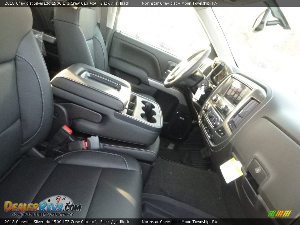 2018 Chevrolet Silverado 1500 LTZ Crew Cab 4x4 Black / Jet Black Photo #9