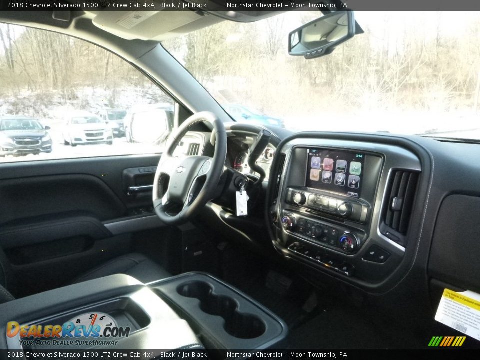 2018 Chevrolet Silverado 1500 LTZ Crew Cab 4x4 Black / Jet Black Photo #10