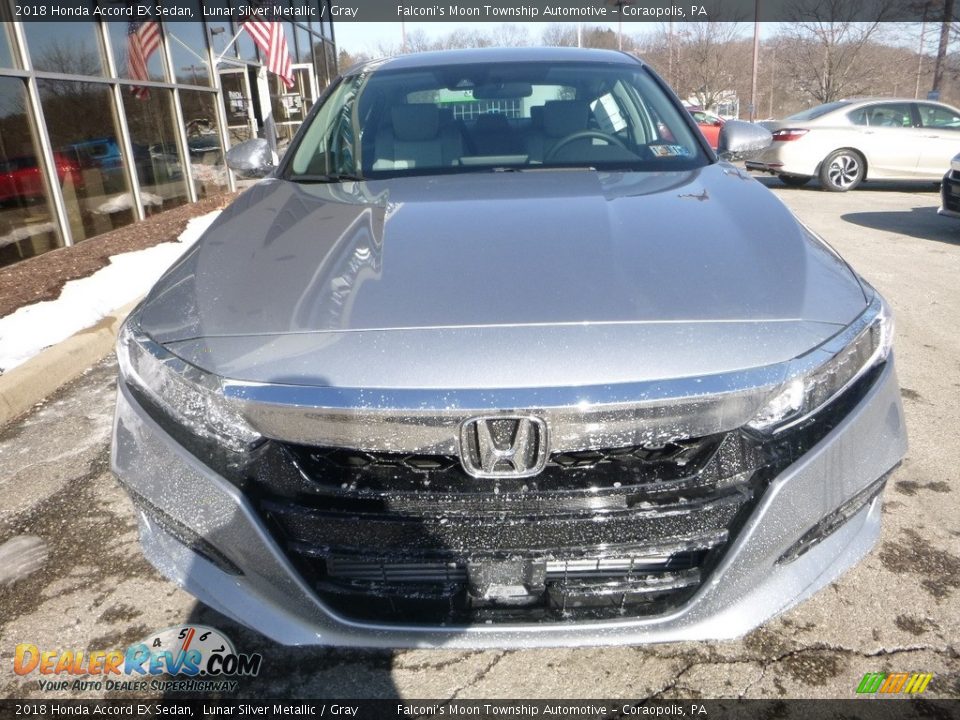 2018 Honda Accord EX Sedan Lunar Silver Metallic / Gray Photo #6