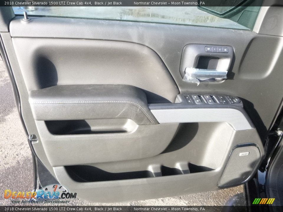 2018 Chevrolet Silverado 1500 LTZ Crew Cab 4x4 Black / Jet Black Photo #12