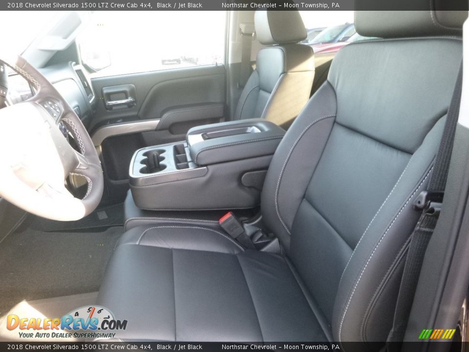 2018 Chevrolet Silverado 1500 LTZ Crew Cab 4x4 Black / Jet Black Photo #13