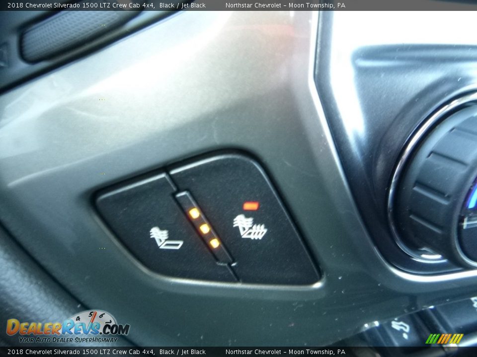 2018 Chevrolet Silverado 1500 LTZ Crew Cab 4x4 Black / Jet Black Photo #17