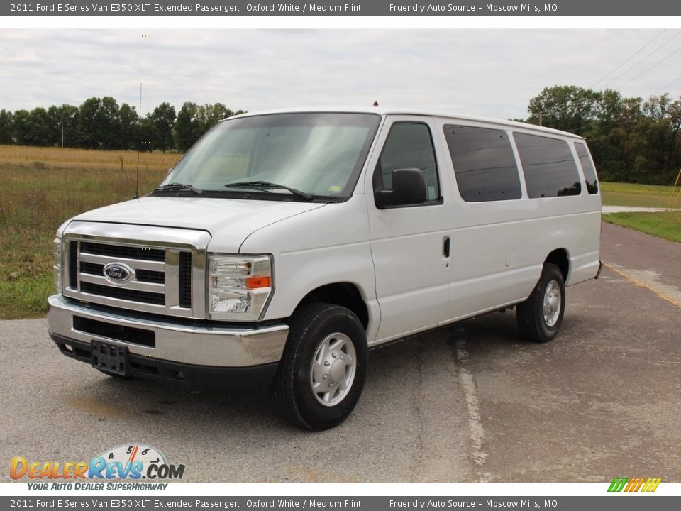 2011 Ford E Series Van E350 XLT Extended Passenger Oxford White / Medium Flint Photo #3
