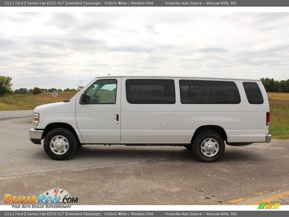 2011 Ford E Series Van E350 XLT Extended Passenger Oxford White / Medium Flint Photo #5