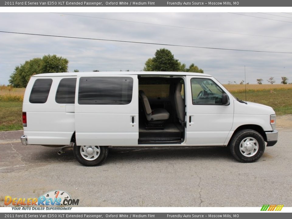 2011 Ford E Series Van E350 XLT Extended Passenger Oxford White / Medium Flint Photo #7