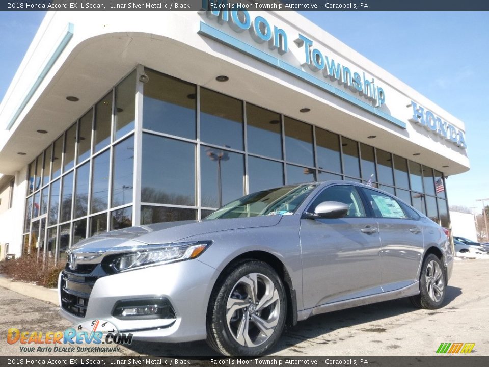 2018 Honda Accord EX-L Sedan Lunar Silver Metallic / Black Photo #1
